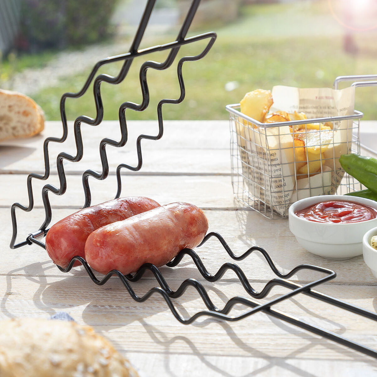 Grille de Barbecue pour Saucisses Sosket InnovaGoods