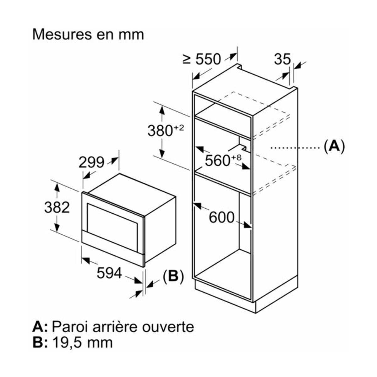 Micro ondes encastrable BOSCH BFL7221B1, Série 8, AutoPilot7