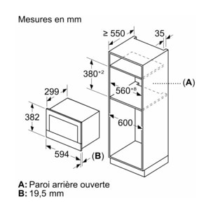 Micro ondes encastrable BOSCH BFL7221B1, Série 8, AutoPilot7