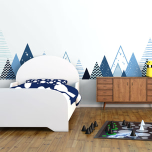 Stickers muraux enfants - Décoration chambre bébé - Autocollant Sticker mural géant enfant montagnes scandinaves NABIKA