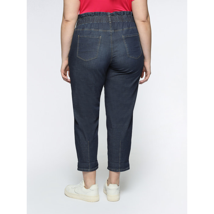 Fiorella Rubino - Jeans balloon dark blue - Blu