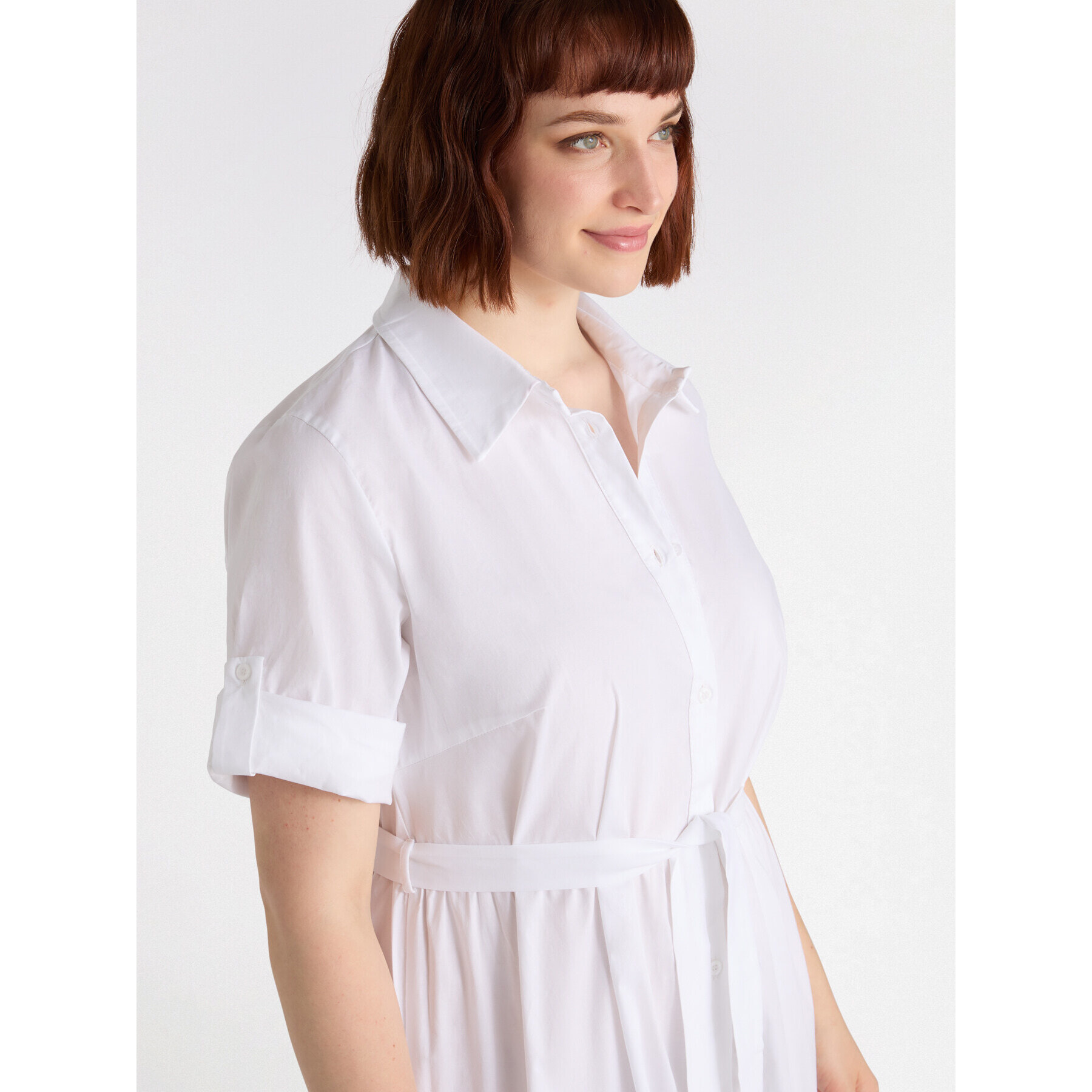 Fiorella Rubino - Vestido camisero largo - Blanco