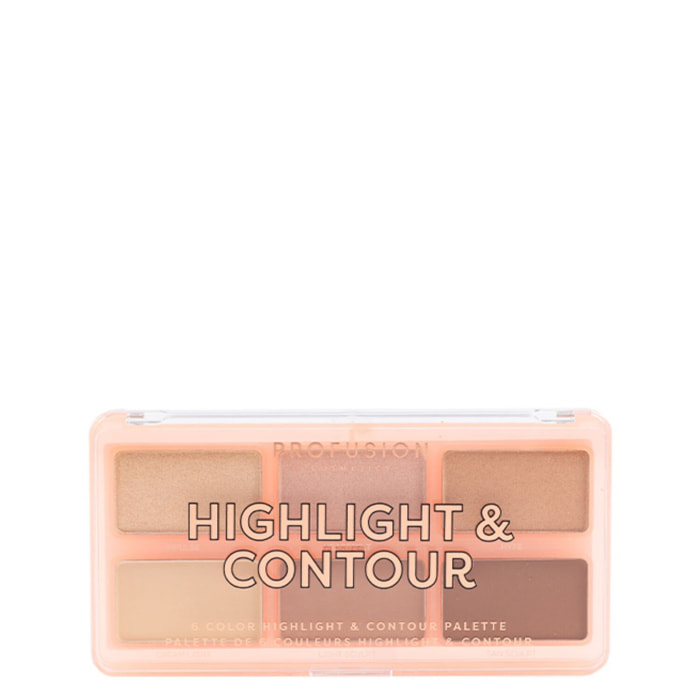 Palette Highlight & Contour I - Teint 6 Couleurs 108 g