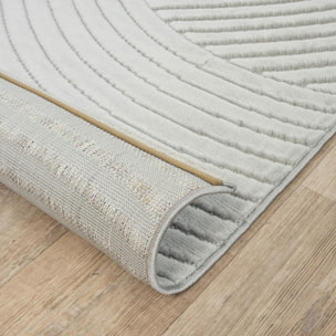 Grand tapis intérieur extérieur en relief ton sur ton VAFO