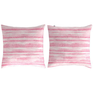 2 Taies d'oreiller en coton 65x65 cm TRIBE B