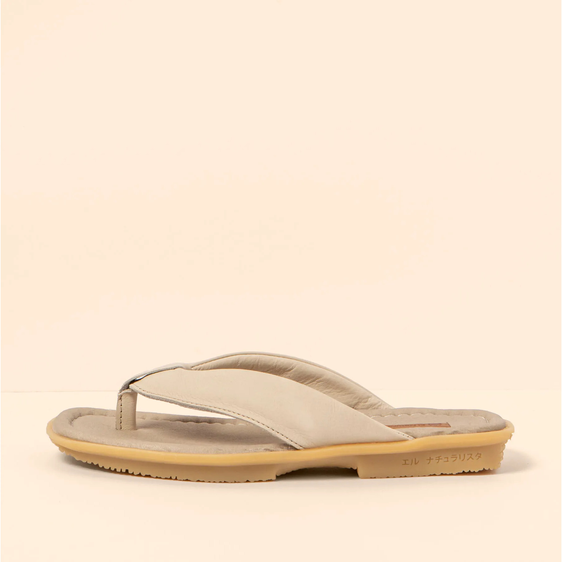 Sandalias N5931 WAX NAPPA CREAM / MAKISU color Cream