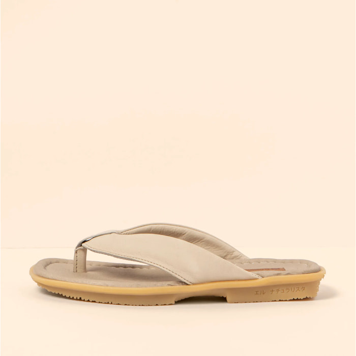 Sandalias N5931 WAX NAPPA CREAM / MAKISU color Cream