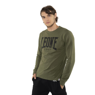 Camiseta de hombre Leone Basic de algodón de manga larga