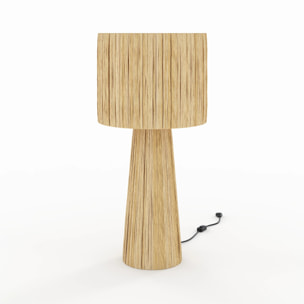 Grande lampe en feuille de palmier - Soléa