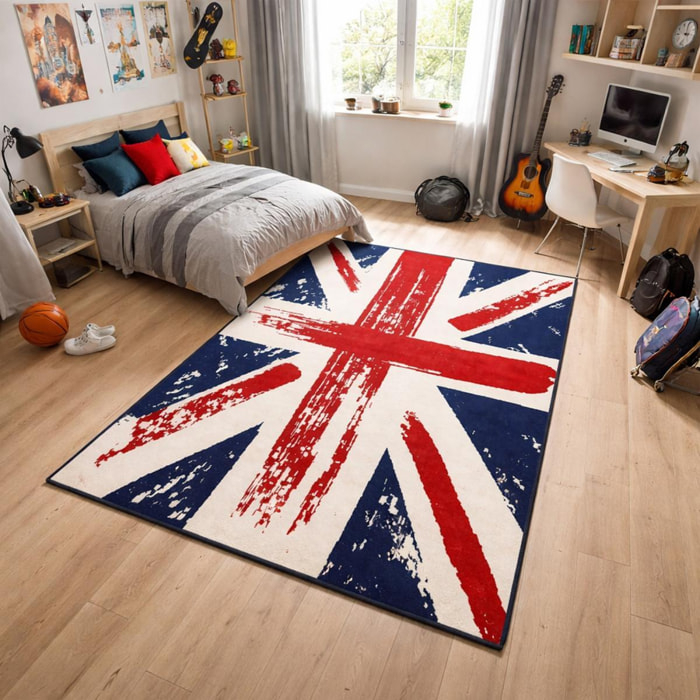 Tapis enfant tissé LONU motifd Union Jack