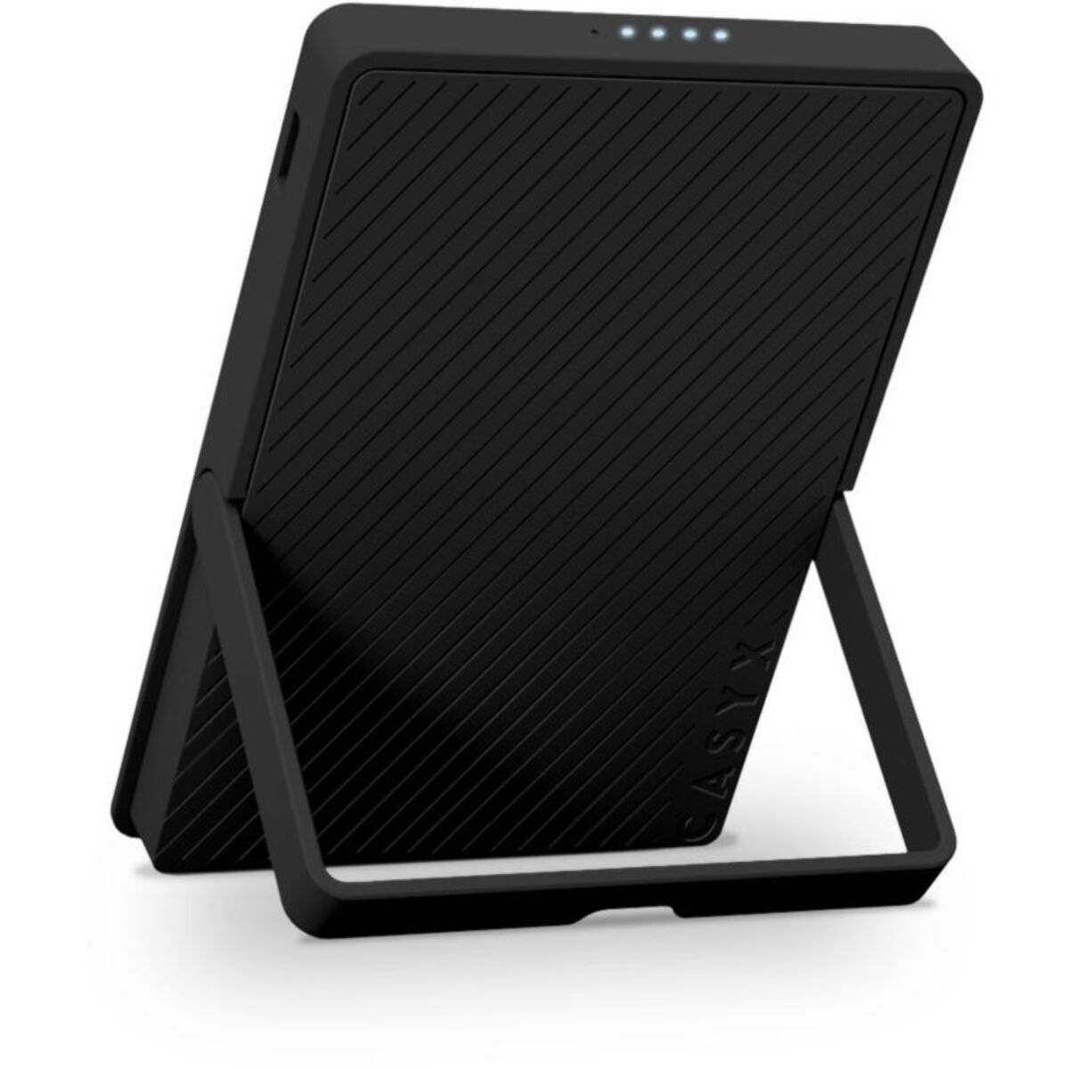 Batterie nomade CASYX 5000 mAh Qi2 MagSafe avec bequille noir