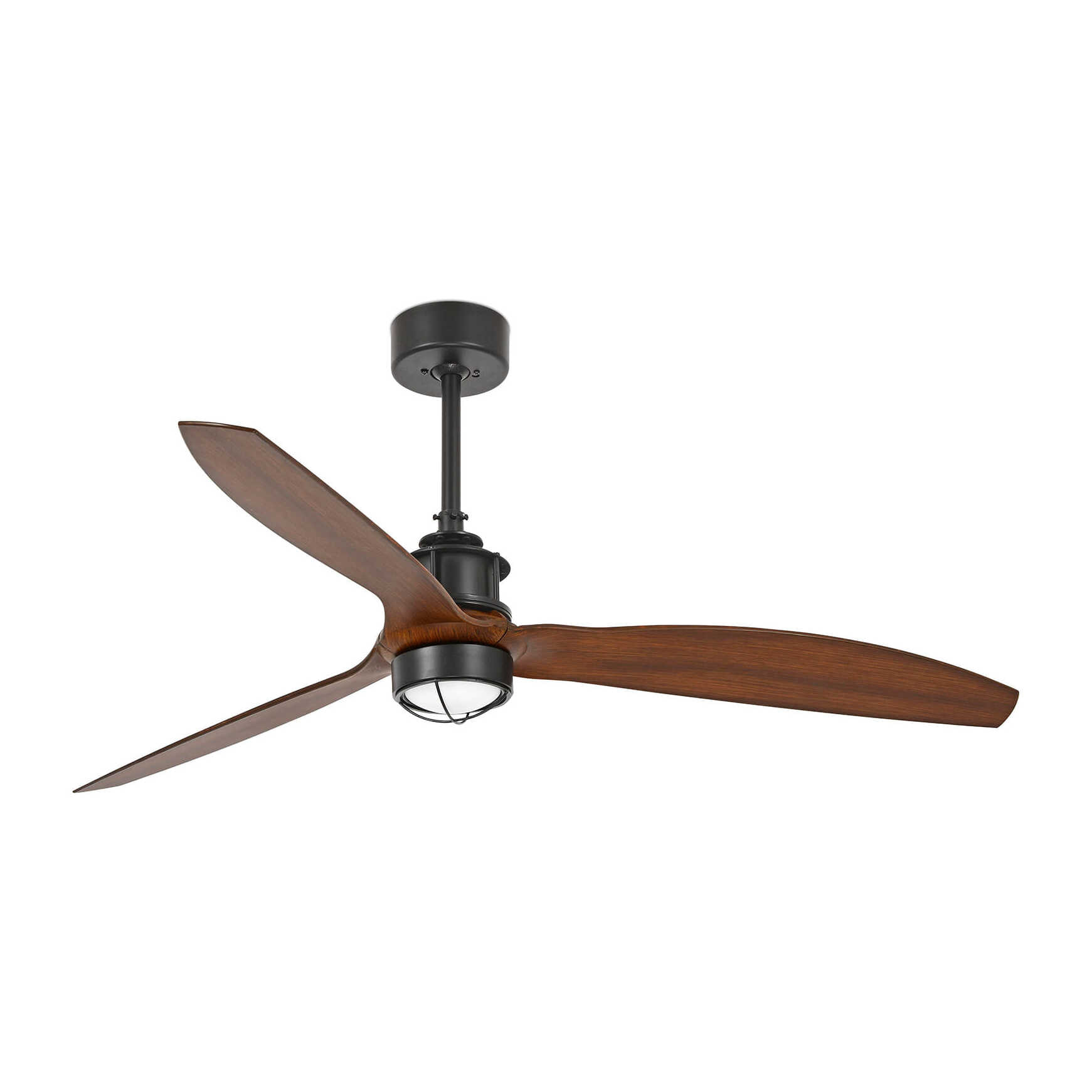 JUST FAN M LED Ventilatore a soffitto nero/noce