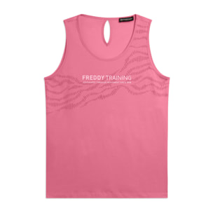 Canotta con Dettaglio Cut-Out e Grafica FREDDY