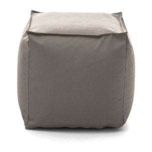 Pouf Annalaura, Pouf multifunzione, 100% Made in Italy, Poltroncina relax in tessuto imbottito, Cm 45x45h45, Tortora