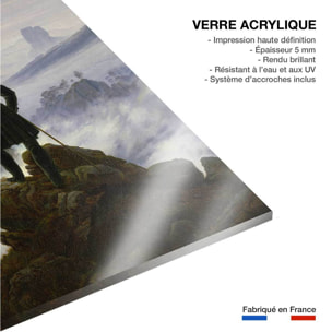 Tableau la mer et le brouillard par caspar david friedrich  Tableau plexiglas