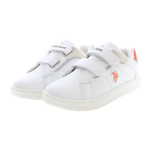 Sneakers U.S. Polo Assn White Orange