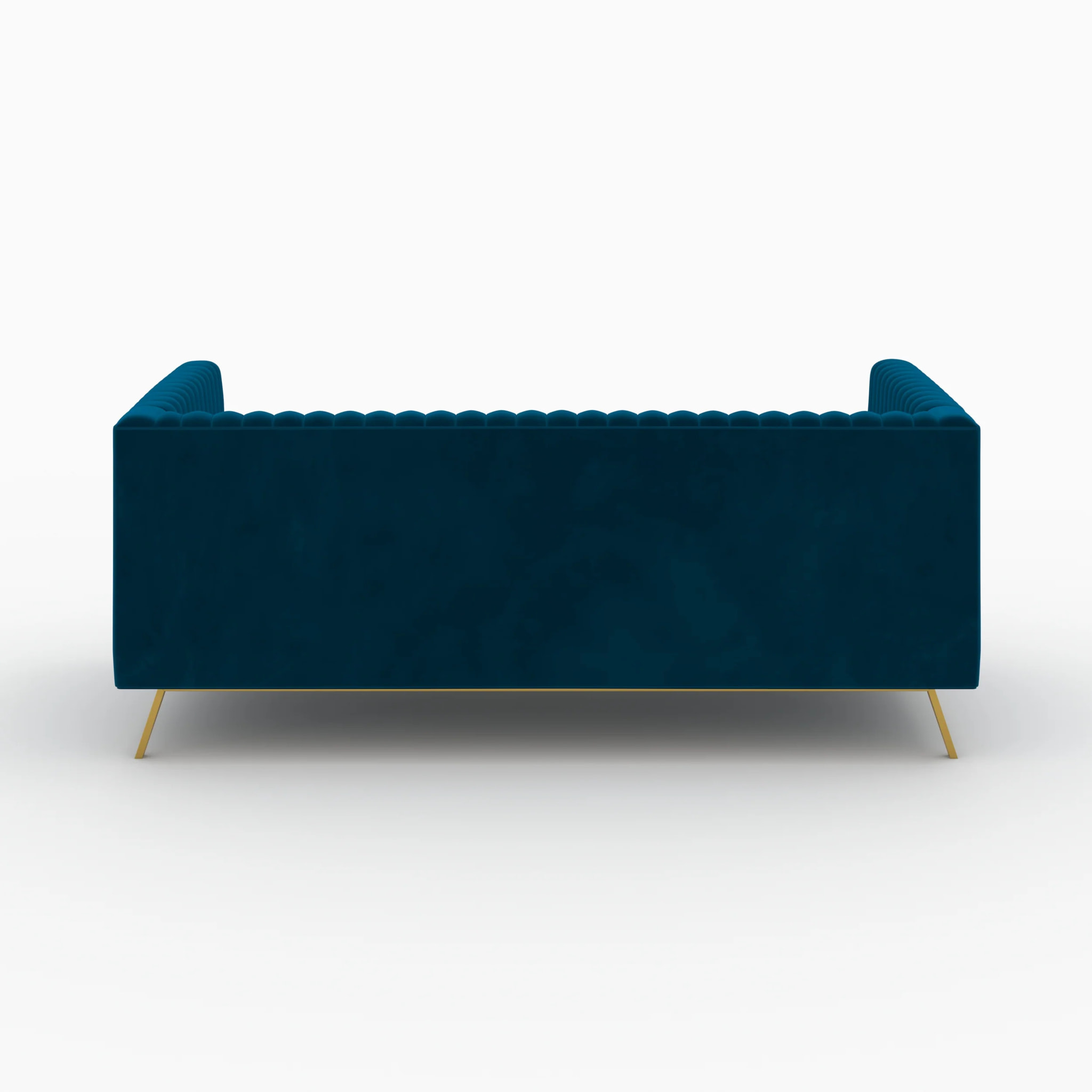 Ensemble canapés en velours bleu 5 places - Gatsby