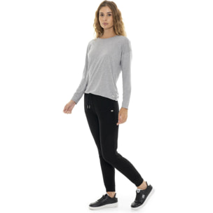 Pantalón de invierno de mujer de canalé fino 'Perla'