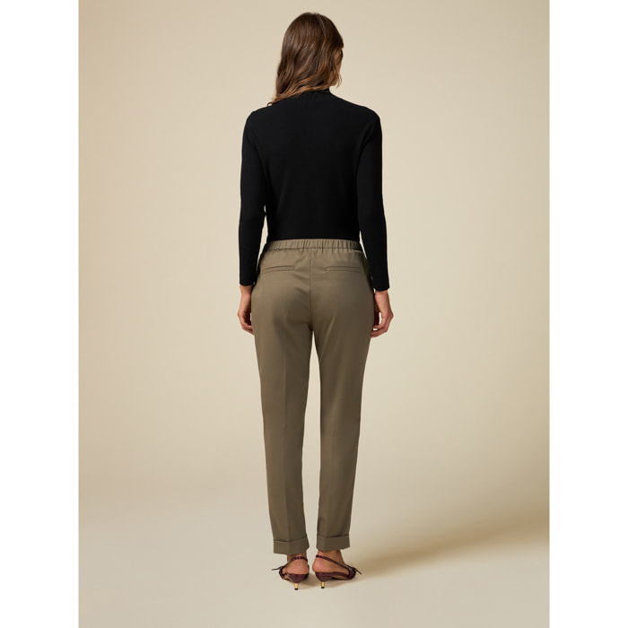 Oltre - Cigarette trousers - Verde