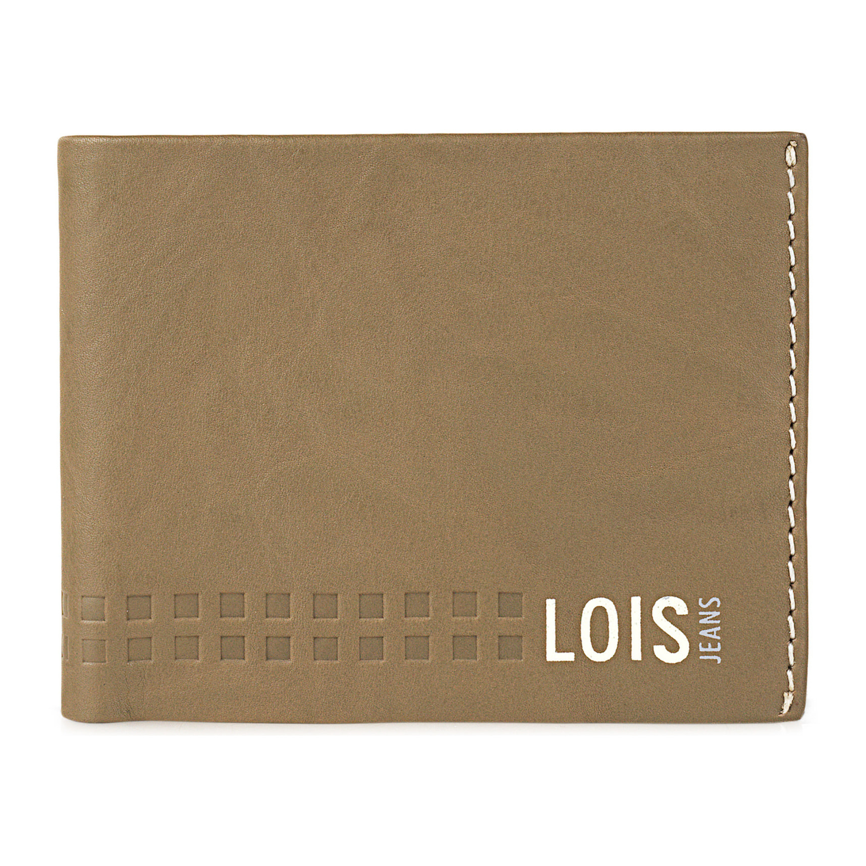 Cartera Hombre Piel Lois Temple Kaki-Cuero