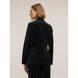 Motivi - Blazer monopetto in velluto - Nero