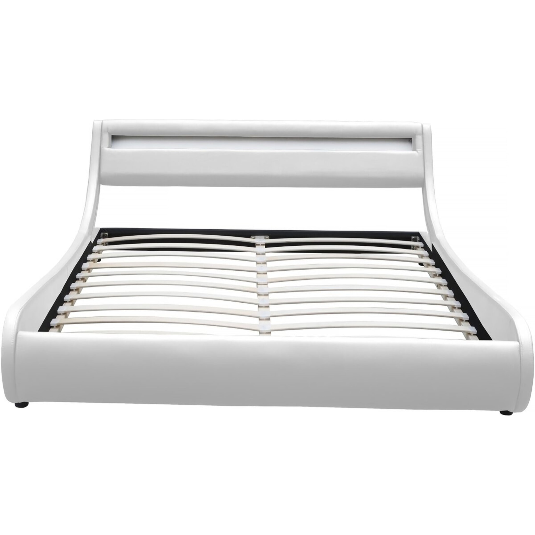 Lit LED "Natacha" - 160 x 200 cm - Blanc