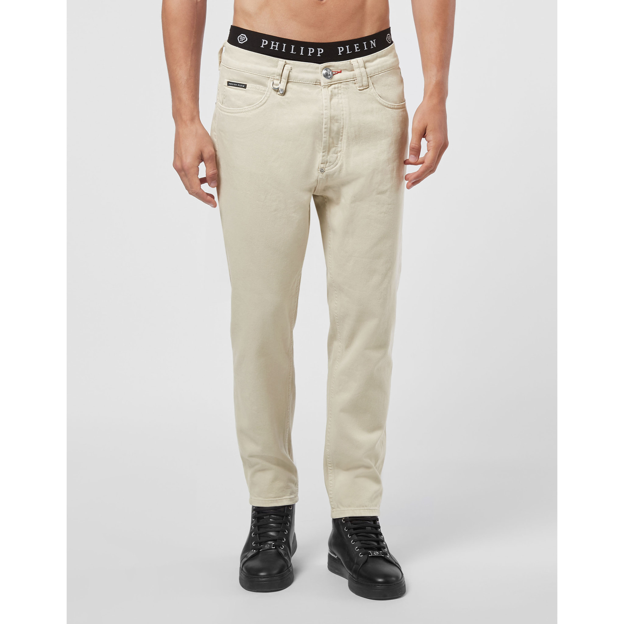 PHILIPP PLEIN Jeans taglio Carrot ICONIC PLEIN