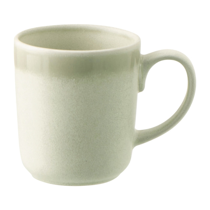 J-Line Tasse Luna - céramique - vert clair - 2 pièces