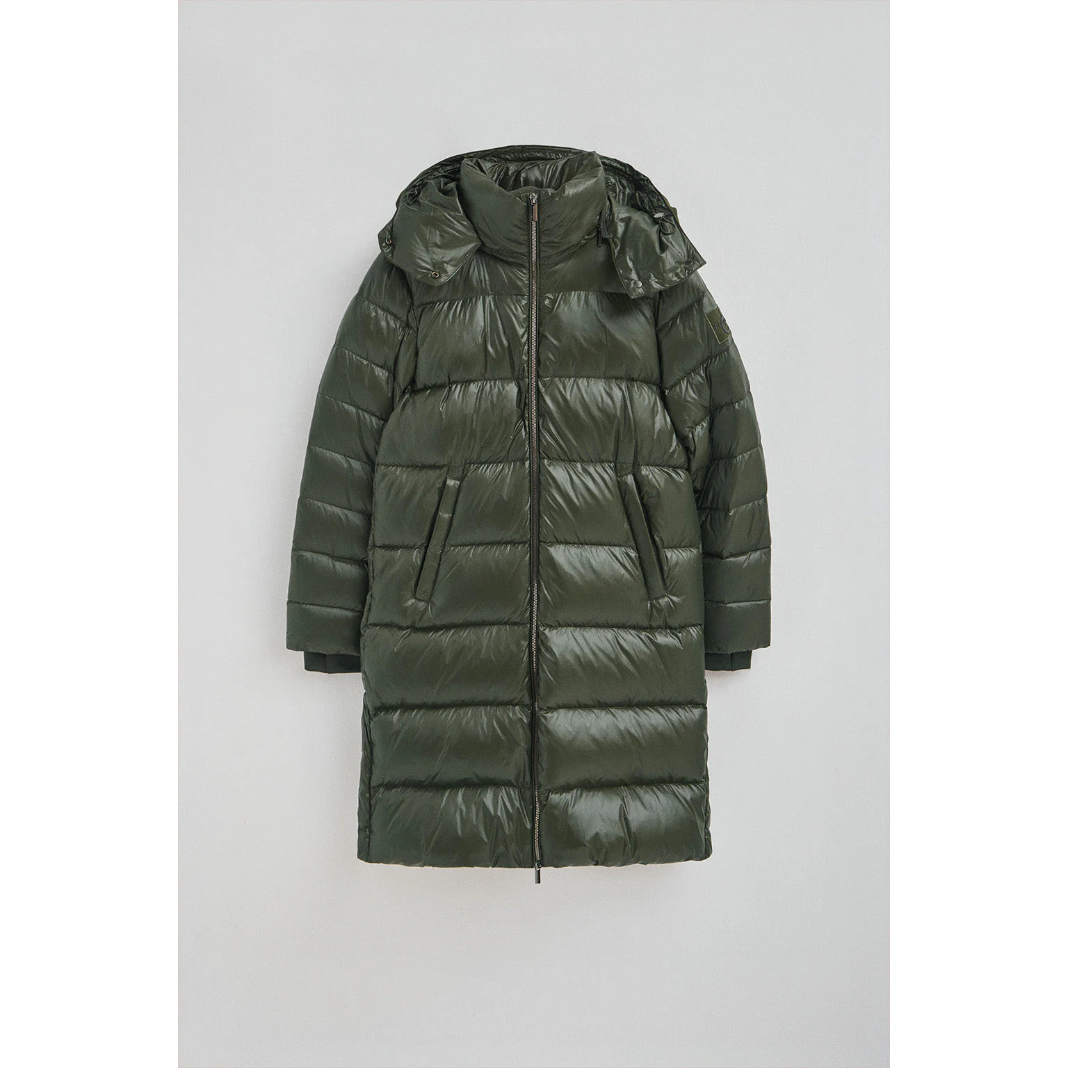 Chaqueta de plumas Olena verde con logo Polo Club