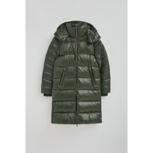 Chaqueta de plumas Olena verde con logo Polo Club