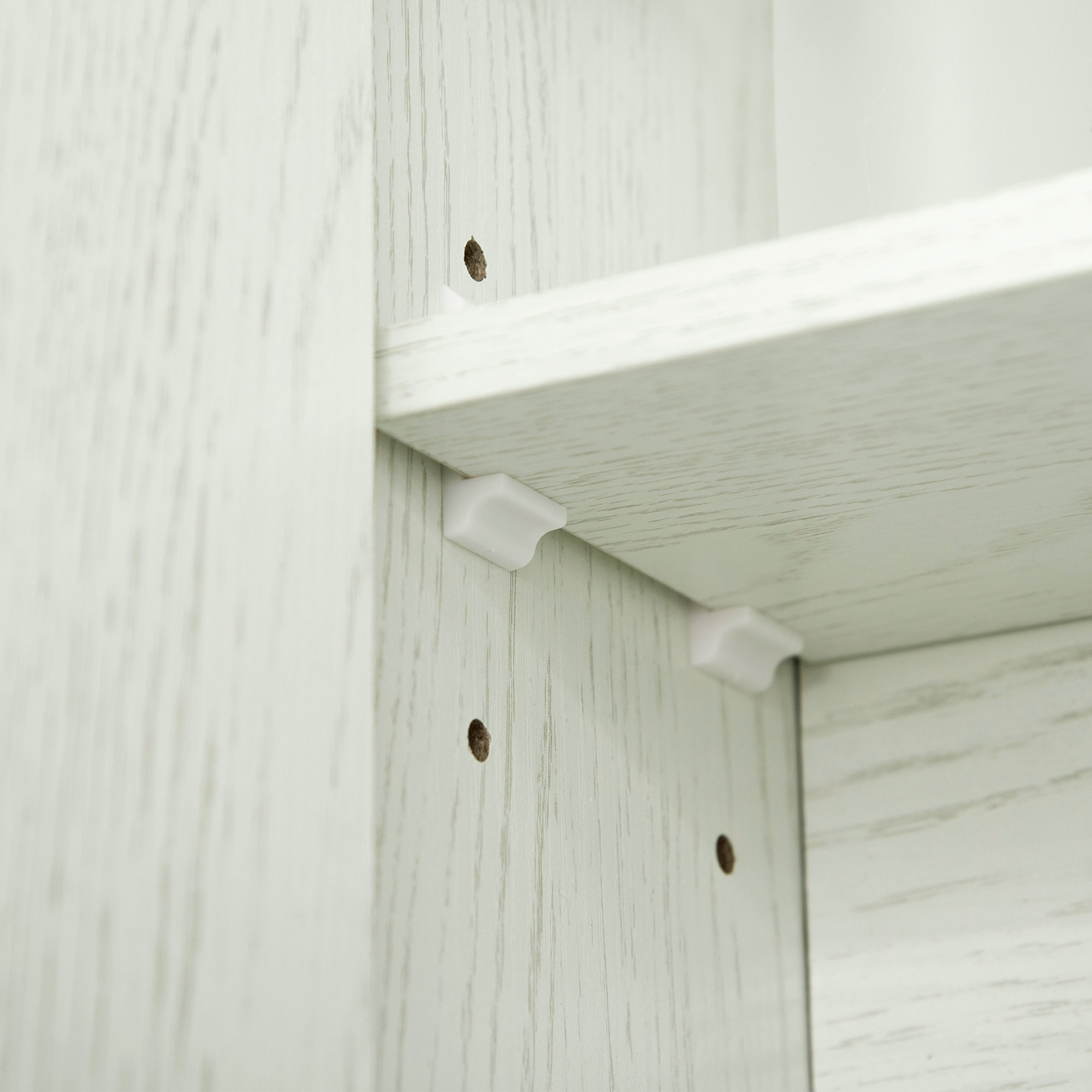 Armario de Baño con Espejo Armario de Pared con 3 Puertas Estante Ajustable y Compartimento Mueble de Baño Colgante para Salón 90x15x75 cm Blanco