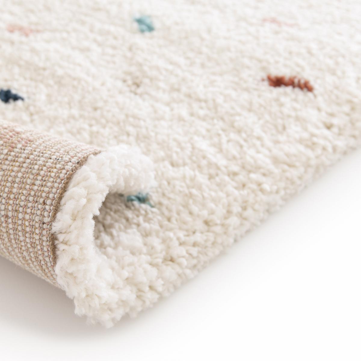 Tapis shaggy tissé motif simple LOVI