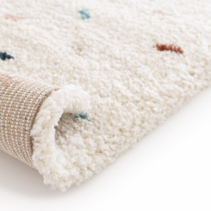 Tapis shaggy tissé motif simple LOVI