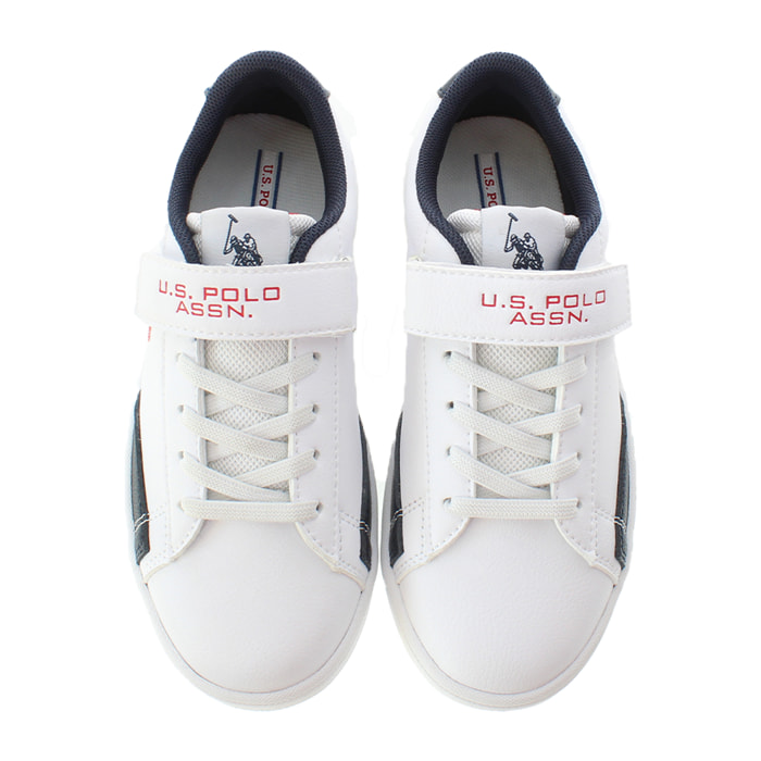 Sneakers U.S. Polo Assn. bianco-blu navy