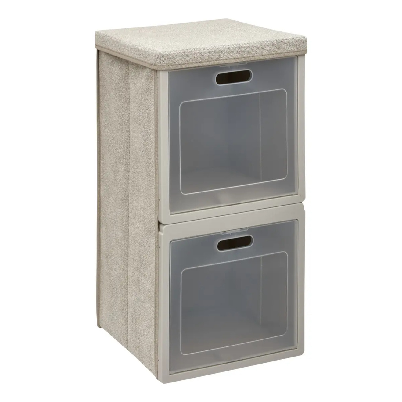 Rangement 2 cases pliable Cube'N Door 30,5x60,5cm beige