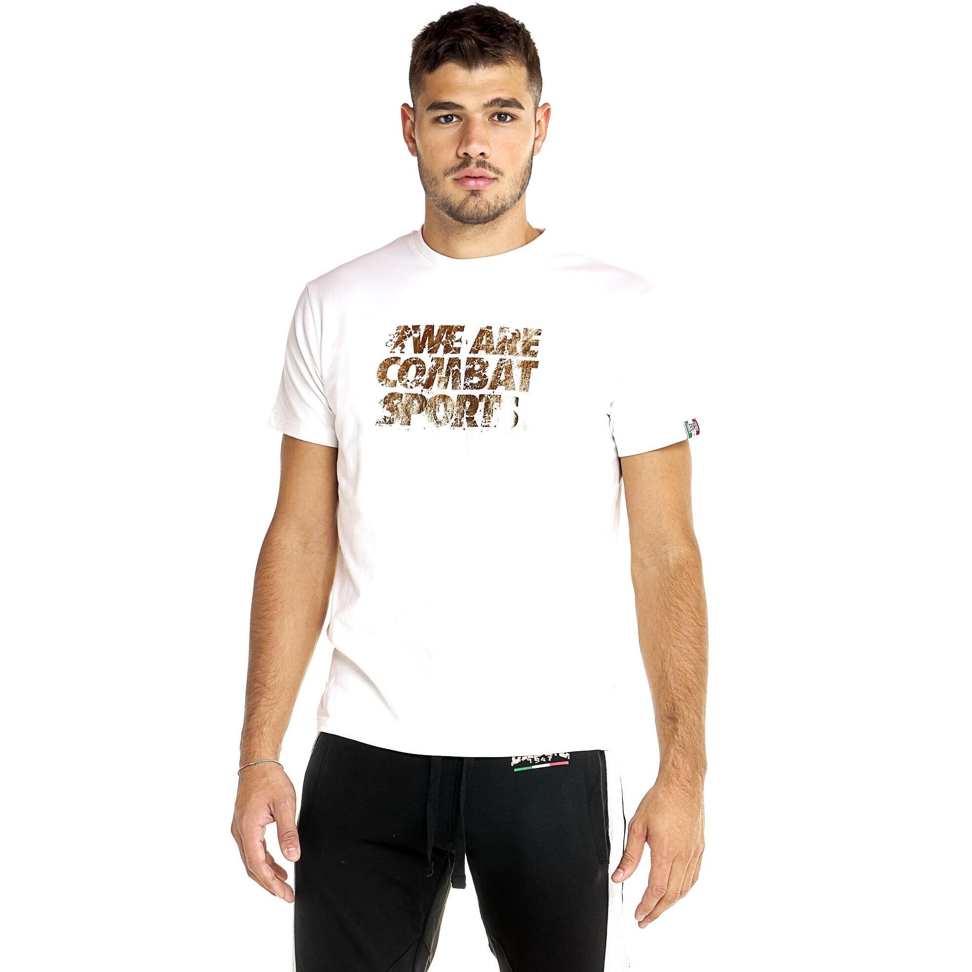 Camiseta hombre Leone 1947 Apparel manga corta estampado león dorado invierno
