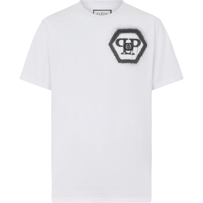 PHILIPP PLEIN Round Neck T-Shirt Spray Hexagon