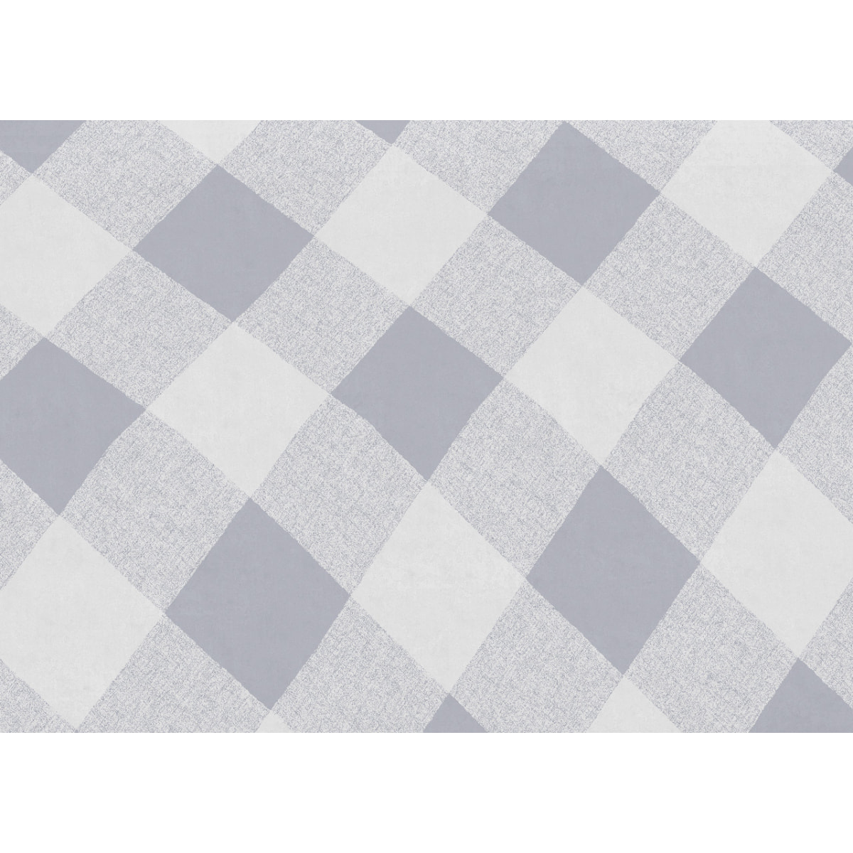 Telo Arredo Multiuso Copritutto 100% Cotone Lovely Check Grigio