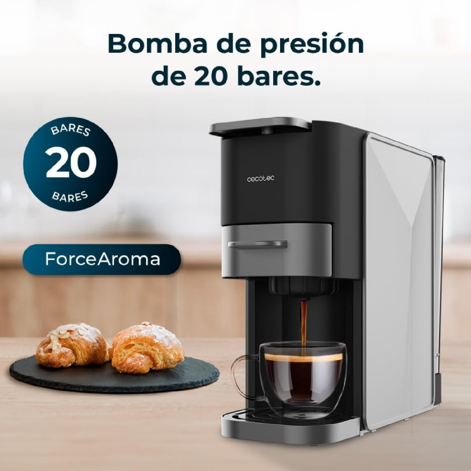 Cecotec Cafetera de capsulas FreeStyle Compact Dark