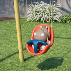 Siège bébé pour portique de 1,90 à 2,50 m bleu/corail