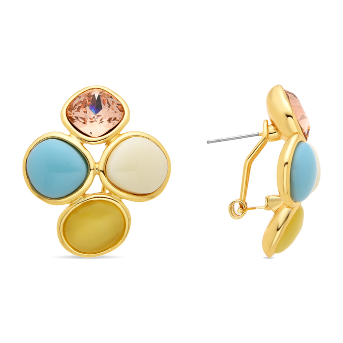 Pendientes acabado en oro amarillo de 18k
