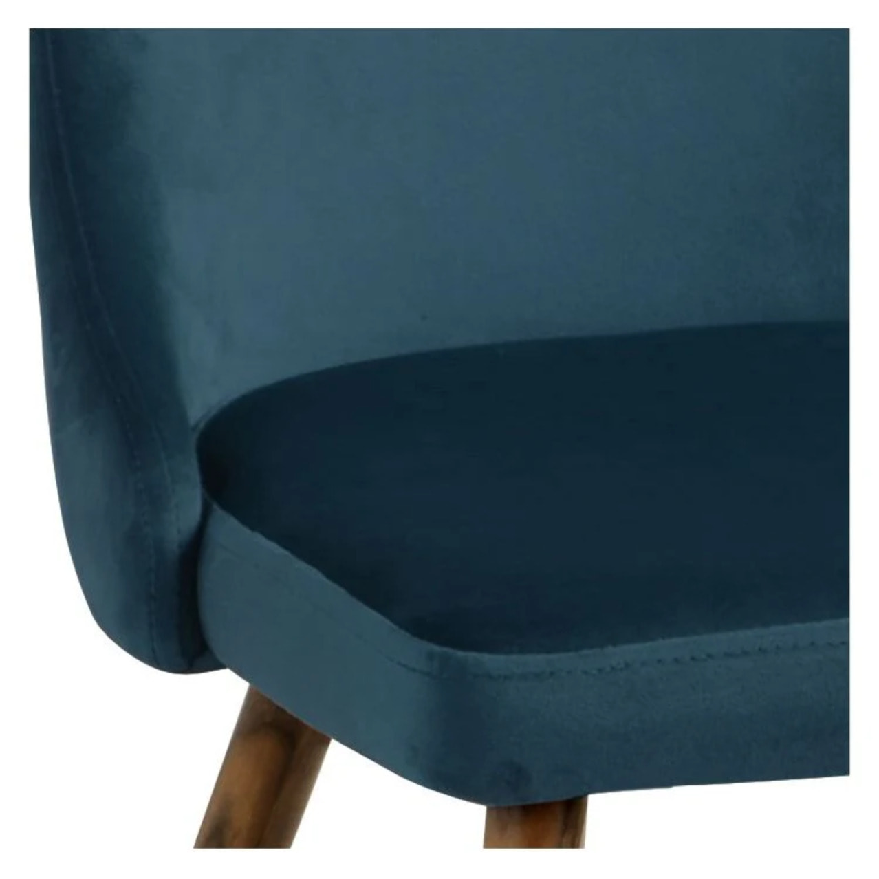 Lot de 2 chaises en velours bleu - Vinni