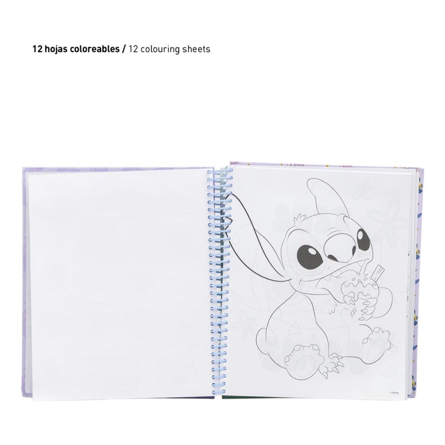 Album actividades coloreable stitch