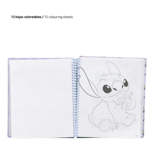 Album actividades coloreable stitch