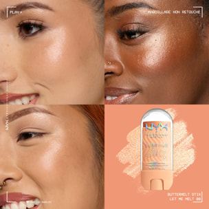 NYX Professional Makeup Buttermelt Highlighter Stix LET ME MELT
