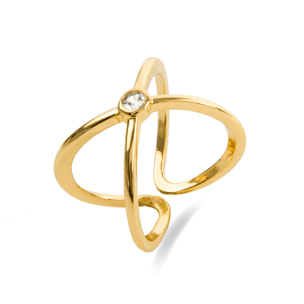 Anillo LUX BY LUX acabado oro amarillo 18k