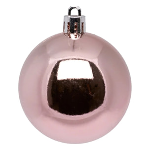 Lot de 25 boules D.6cm polystyrène recyclé rose