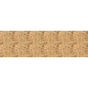 Revêtement sticker sol - PARQUET BOIS MOSAÏQUE - Rouleau adhésif Protection Anti-dérapant
