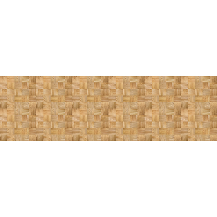 Revêtement sticker sol - PARQUET BOIS MOSAÏQUE - Rouleau adhésif Protection Anti-dérapant