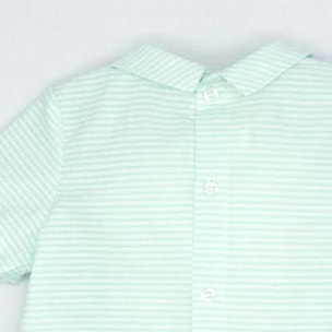 CAMISA CON CUELLO RAYAS AZUL Y BLANCO
